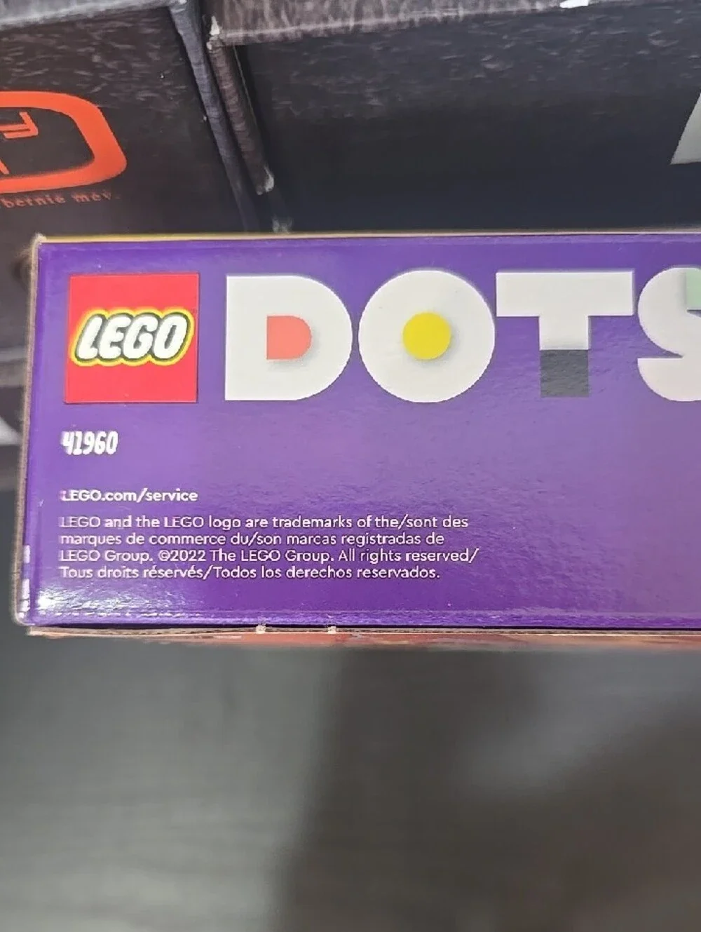LEGO DOTS Colorful Purple & Yellow Decorative Box - Kids Toys